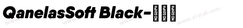 QanelasSoft Black字体转换